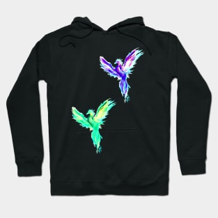 purple/blue phoenix Hoodie